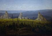 Carl Gustav Carus The Three Stones in the Giant Mountains oil painting on canvas